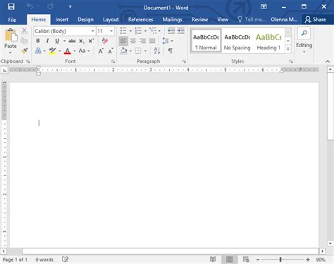 Word 2016: Getting Started with Word Full Page