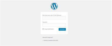 WordPress Admin Login: Wo ist die wp login.php ...