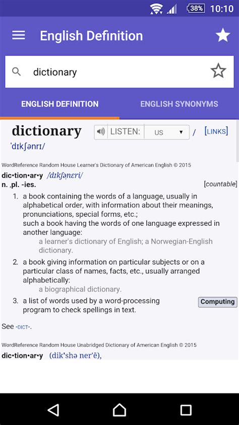 WordReference.com dictionaries   Android Apps on Google Play