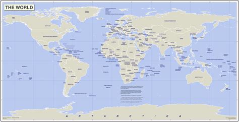 World Countries Map 1 • Mapsof.net