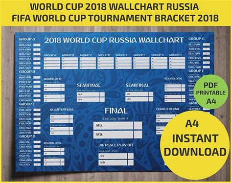 World Cup 2018 wallchart: Download or print off your b ...