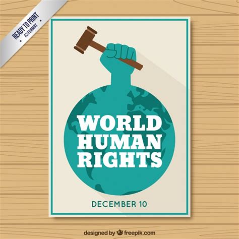 World human rights card Vector | Free Download