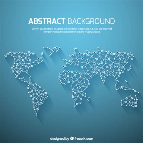 World map background in abstract style Vector | Free Download