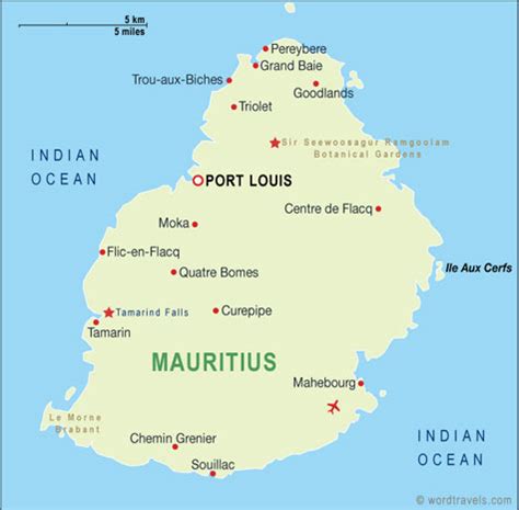 world map mauritius