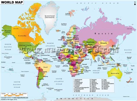 #World #Map   showing all the Countries of the World with ...