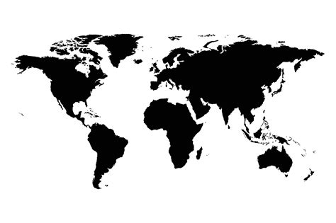 World Map Silhouette | World Map 07
