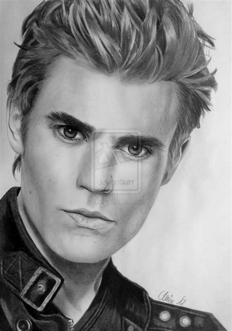 WOW! Incredible drawing of Paul Wesley aka Stefan ...
