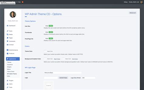 WP Admin Theme CD   A clean and modern WordPress Admin ...