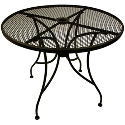 Wrought Iron Round Table Top With Base 30  at ...