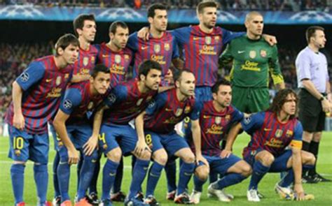 Xavi, Iniesta y Messi, Valdés, Puyol, Piqué, Busquets ...