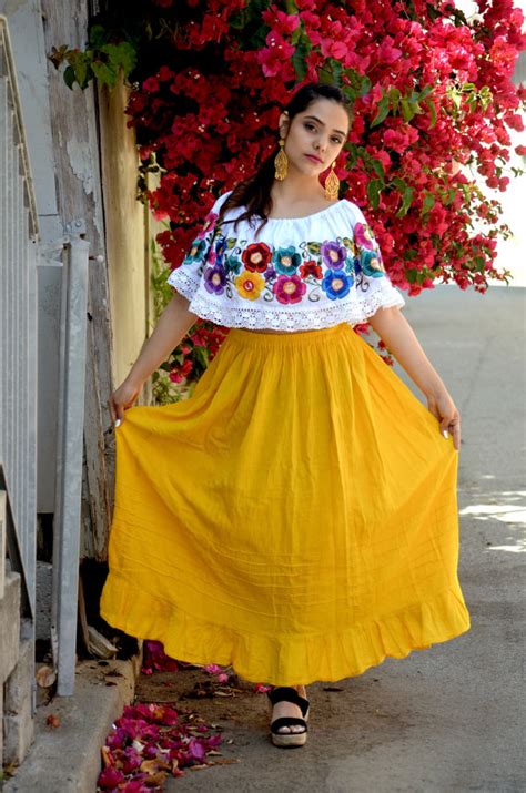 XLLMS Mexican Off Shoulder Peasant Top Blouse by ...
