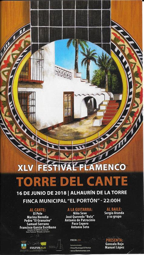 XLV Festival Flamenco Torre del Cante 2018   Revista ...