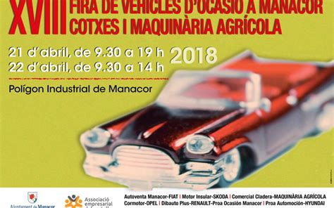 XVIII edició de la Fira de Vehicles d’Ocasió a Manacor ...