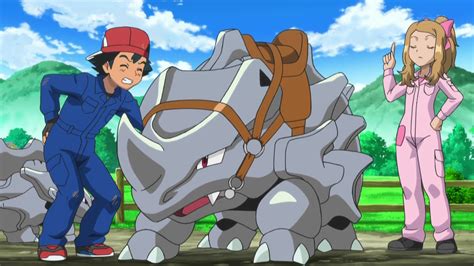 XY007: Giving Chase at the Rhyhorn Race! | Pokémon Wiki ...