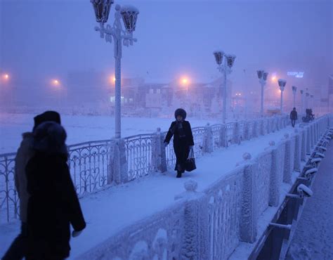 Yakutsk in Russia has the lowest recorded temperature in a ...