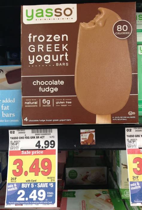 Yasso Frozen Greek Yogurt Bars as low as $0.99 with Kroger ...