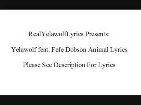 Yelawolf feat. Fefe Dobson Animal Lyrics   YouTube