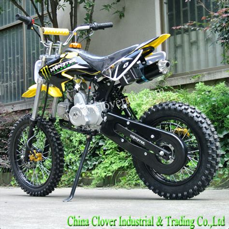 Yellow Cheap Two Wheel MotorBike 125cc Pit Bike Dirt Bike ...