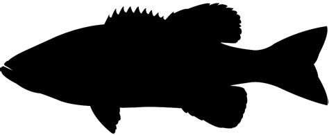 Yellowfin Tuna Silhouette | Free vector silhouettes