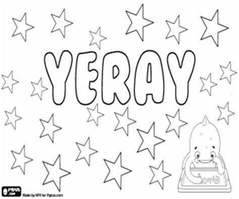 Yeray, nombre canario para colorear, pintar e imprimir
