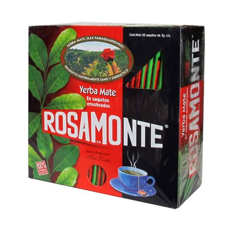 Yerba Mate Rosamonte Tea Bags   UruShop Yerba Mate Shop
