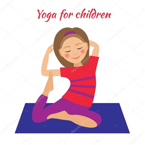 Yoga para niños. Actividades para niños. Chica haciendo ...