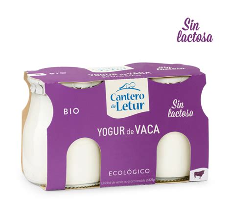 Yogur de vaca sin lactosa 2x125 g   El Cantero de Letur