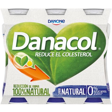 Yogur líquido natural Danone Danacol pack de 6 unidades de ...