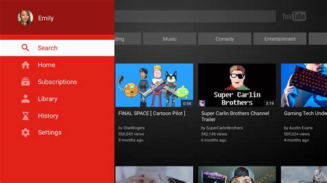 YouTube for Android TV   Android Apps on Google Play