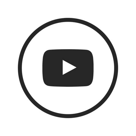 Youtube Icon, Youtube, Black, White PNG and Vector for ...