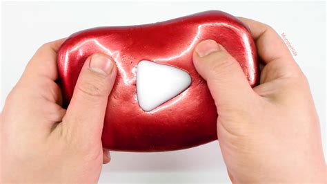 YOUTUBE Play Button Steel Slime ! DIY Youtube Metal Slime ...