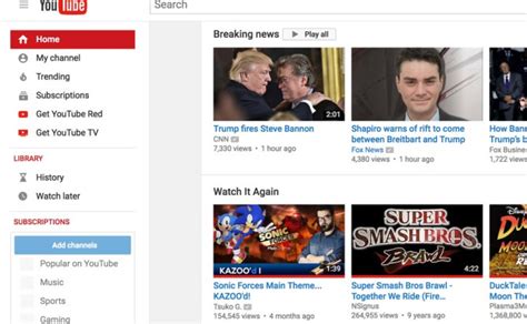 Youtube presenta su sección de noticias de última hora