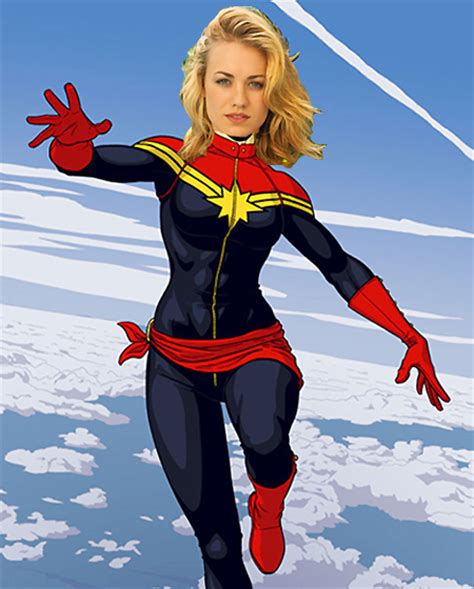 Yvonne Strahovsky as Captain Marvel/Carol Danvers by ...