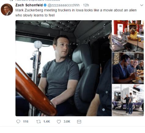 Zach Schonfeld Mark Zuckerberg Meeting Truckers in Lowa ...