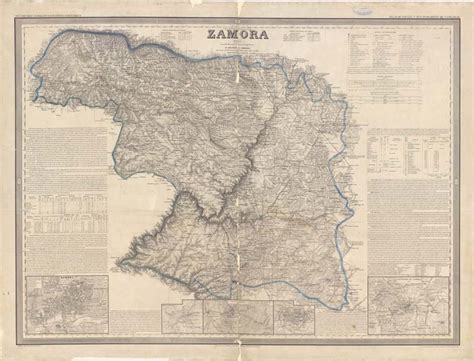 Zamora  Provincia . Mapas generales. 1863