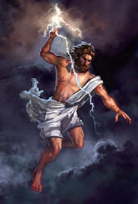 Zeus–god of the Olympics and Supreme Ruler of Mt Olympus ...