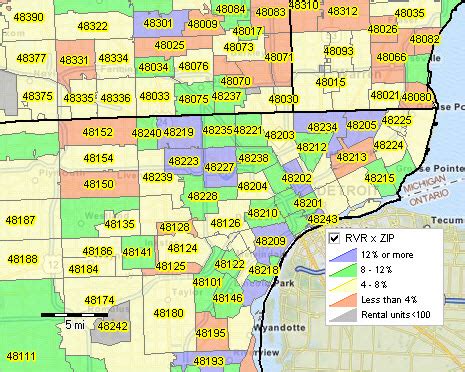 Zip Code Map Detroit Metro Area | Zip Code Map