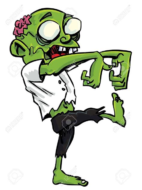 Zombie clipart green   Pencil and in color zombie clipart ...