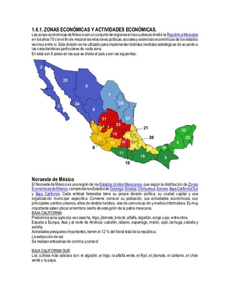 Zonas Económicas de México