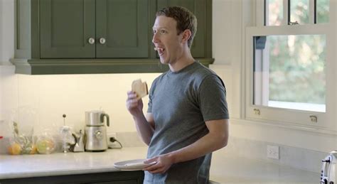 Zuckerberg eating dry toast just like what a ordinary ...